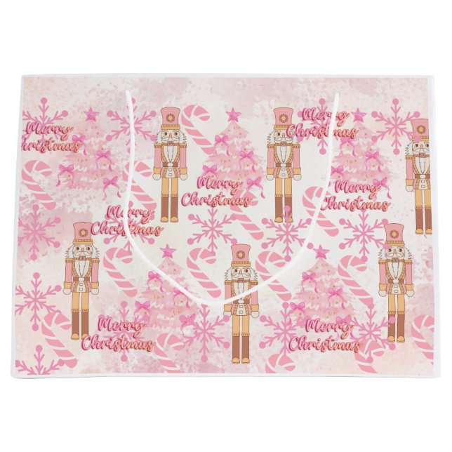 Grand Sac Cadeau Candy rose (Devant)