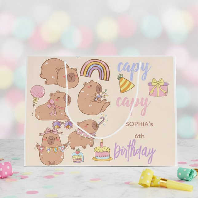 Grand Sac Cadeau Capy capy anniversaire (Créateur téléchargé)