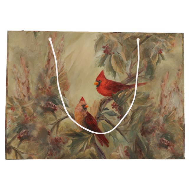 Grand Sac Cadeau Cardinaux de Vacances (Dos)