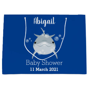 Grand Sac Cadeau Caricature joli dauphin kawaii kawaii