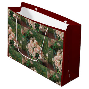 Grand Sac Cadeau Carl Moll Vintage White Roses