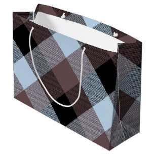 Grand Sac Cadeau Carré géométrique Résumé 8