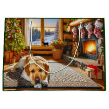 Carte de Noël Labrador Retriever