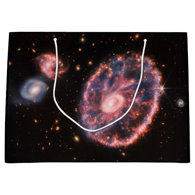Grand Sac Cadeau Cartwheel Galaxy, James Webb Télescope Spatial (Devant)
