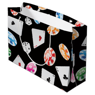 Grand Sac Cadeau Casino, Accessoires Jeux motif 2