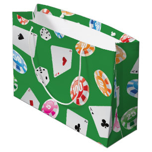 Grand Sac Cadeau Casino, Jeux accessoires motif 4