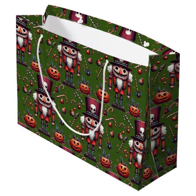 Grand Sac Cadeau Casse-noisette effrayant (Dos Angle)