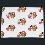 Grand Sac Cadeau Castor Avec Snowman En Hiver À Noël Grand G<br><div class="desc">Beaver with a snowman in winter for christmas - a snowman for winter and christmas. A winter greeting in the cold season for the holidays. Christmas beaver with snowman.</div>