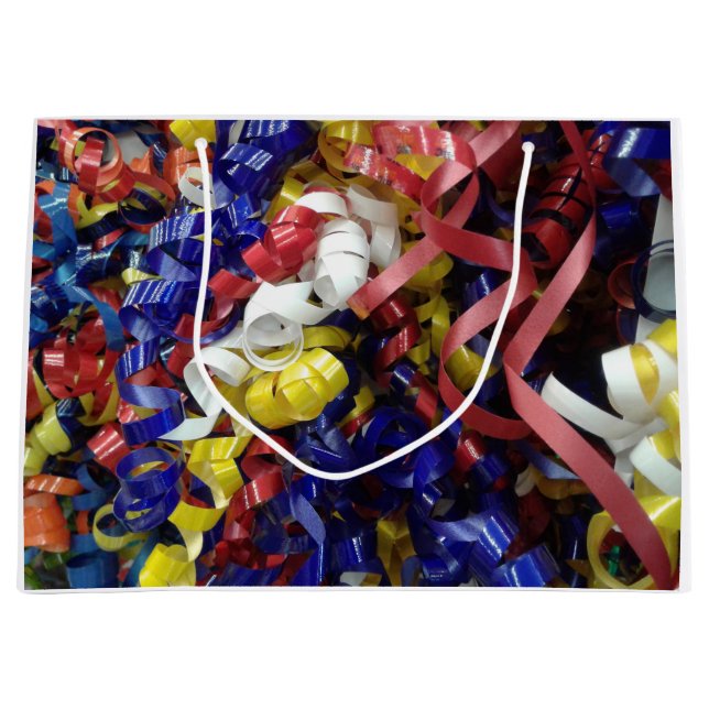 Grand Sac Cadeau Célébrer avec un ruban (Devant)