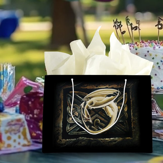 Grand Sac Cadeau Céltic Knot Creative Dragon (Créateur téléchargé)