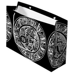Grand Sac Cadeau Cercle maya, hiéroglyphe mexicain (maya)