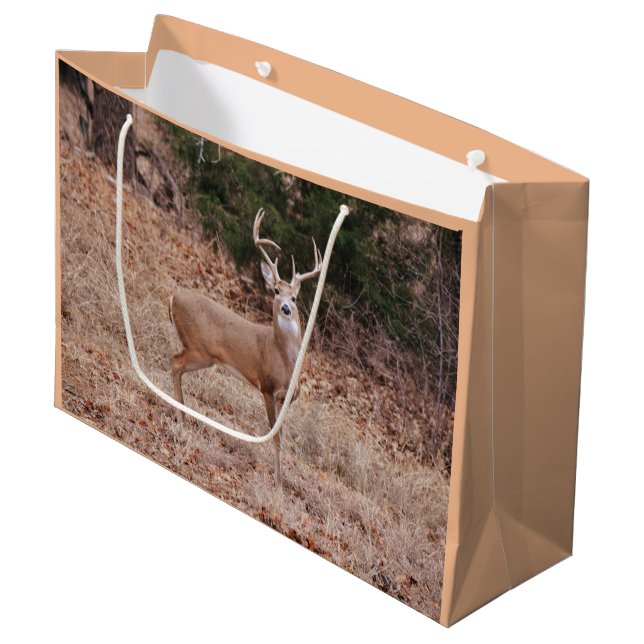 Grand Sac Cadeau Cerf Texas (Devant Angle)