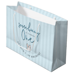 Grand Sac Cadeau Certains Bunny a un an 1ère fête d'anniversaire