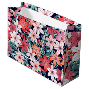 Grand Sac Cadeau C'est juste un boho l jardin fleuri moderne