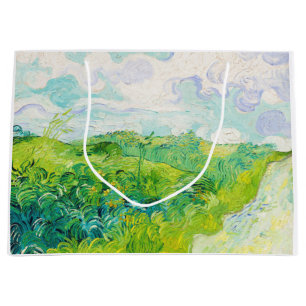 Grand Sac Cadeau Champs de blé vert, Van Gogh