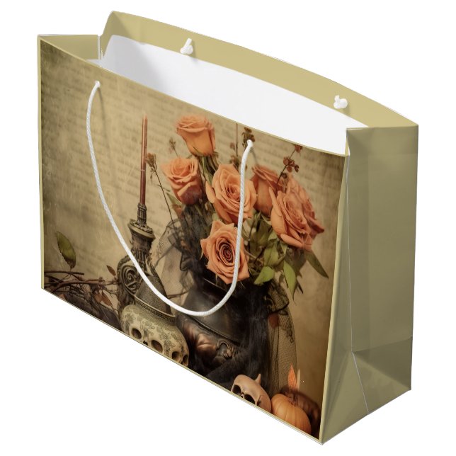 Grand Sac Cadeau Chariot Halloween vintage (4) (Dos Angle)