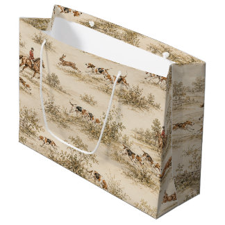 Grand Sac Cadeau Chasse Traditionnelle au Foxhound
