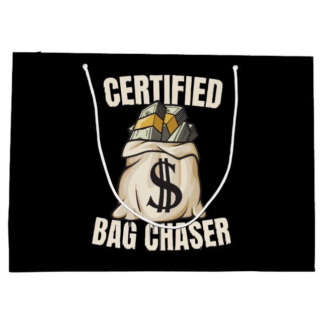 Grand Sac Cadeau chasseur de bagages  (Dos)