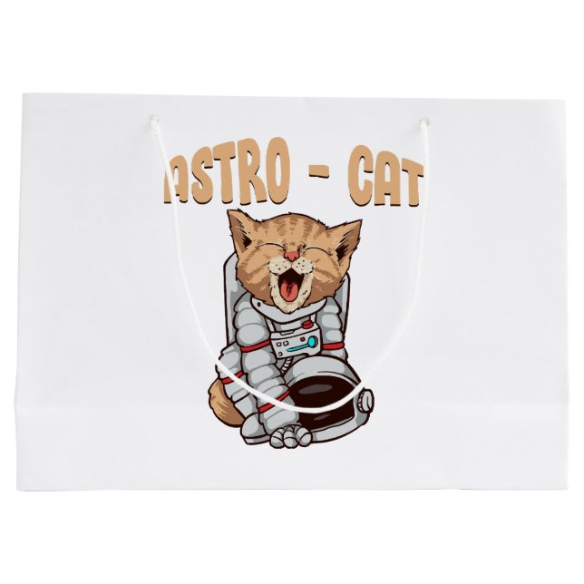Grand Sac Cadeau Chat Astro (Dos)