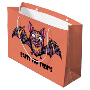 Grand Sac Cadeau Chat coloré
