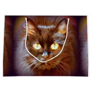 Grand Sac Cadeau chat noir