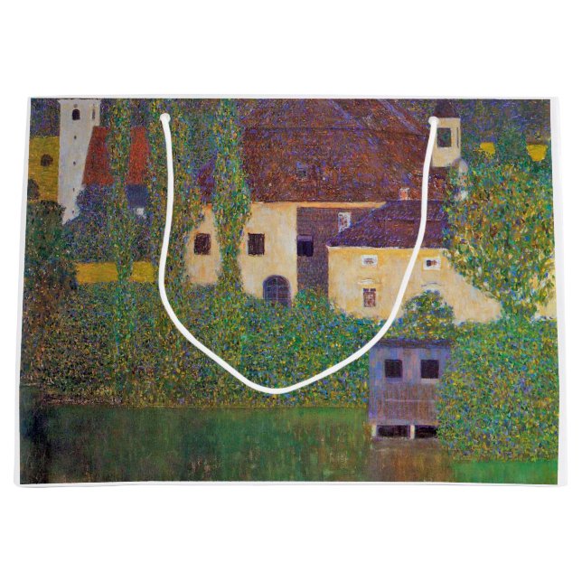 Grand Sac Cadeau Château aquatique, Gustav Klimt (Devant)