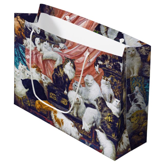 Grand Sac Cadeau Chats (Les amoureux de ma femme), Carl Kahler (Devant Angle)