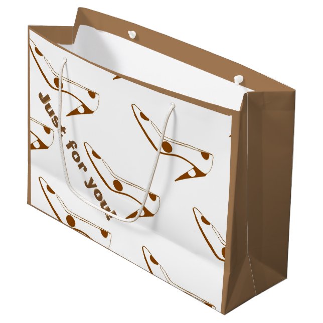 Grand Sac Cadeau Chaussure de talon haut de Fashionista (Devant Angle)