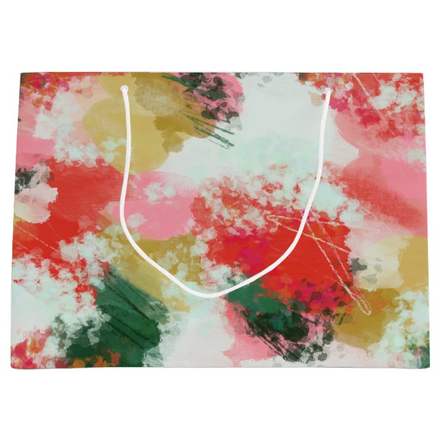 Grand Sac Cadeau Cheer Abstrait (Devant)