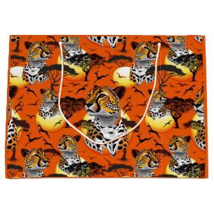 Grand Sac Cadeau Cheetah African Feline Wild Animal