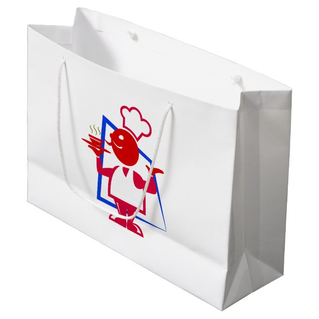 Grand Sac Cadeau Chef (Devant Angle)