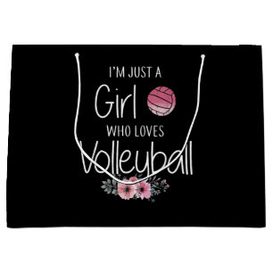Grand Sac Cadeau Chemise de volley-ball pour filles adolescentes fe