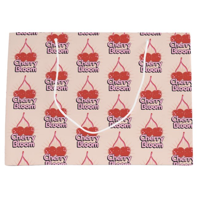 Grand Sac Cadeau Cherry Bloom Large Gift Bag (Devant)