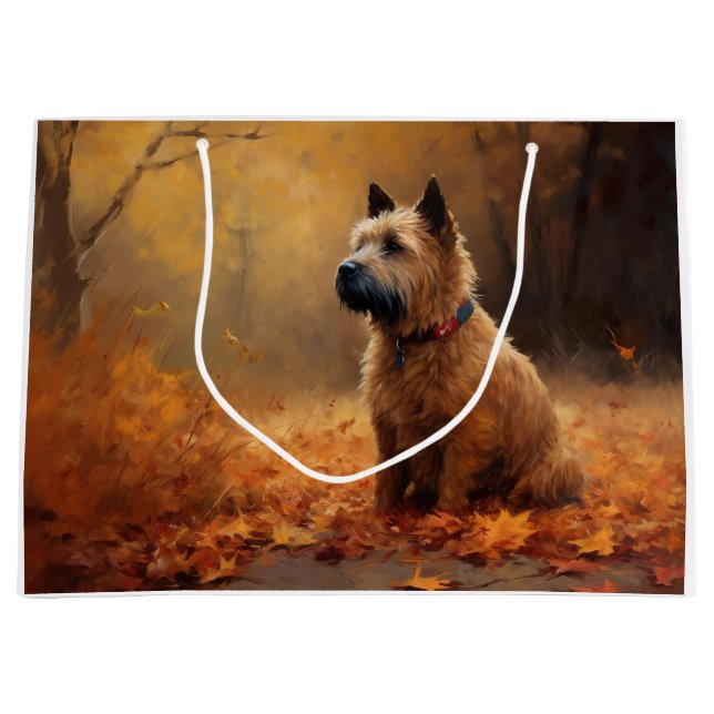 Grand Sac Cadeau Chesapeake Bay Terrier en congé d'automne (Devant)
