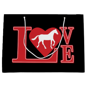 Grand Sac Cadeau Cheval Lobve
