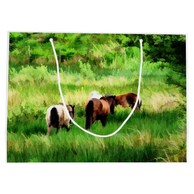 GRAND SAC CADEAU CHEVAUX (Dos)