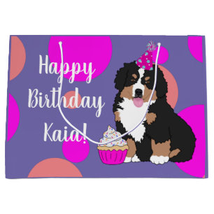 Grand Sac Cadeau Chien de Montagne Bernese Chien Chien Chien Chien