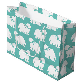 Grand Sac Cadeau Chien de mouton Chien de mouton vieux anglais Chie