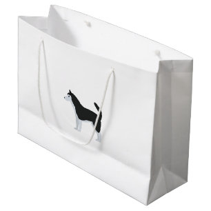 Grand Sac Cadeau Chien de traîneau sibérien