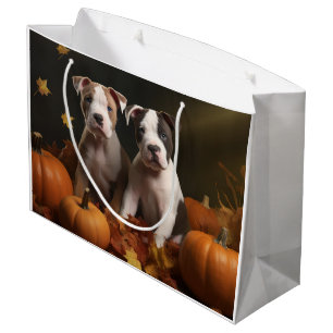 Grand Sac Cadeau Chiots American Staffordshire Autumn Delight