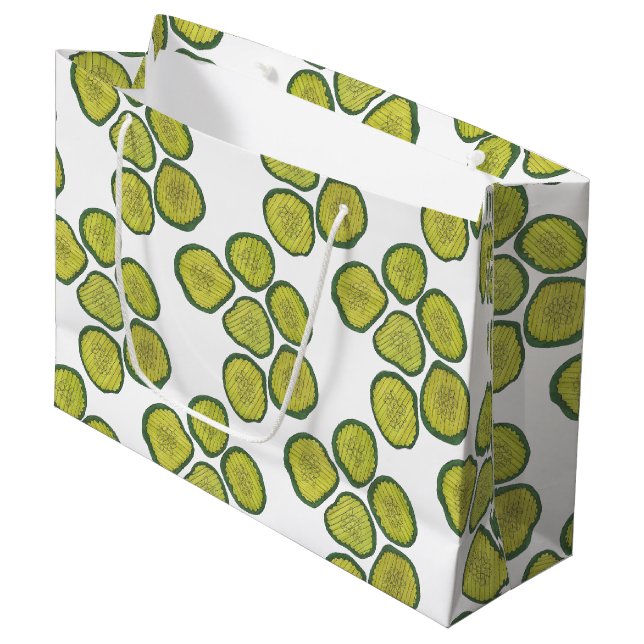 Grand Sac Cadeau Chips de poulet Green Kosher Dill Pickle Chip Food (Devant Angle)