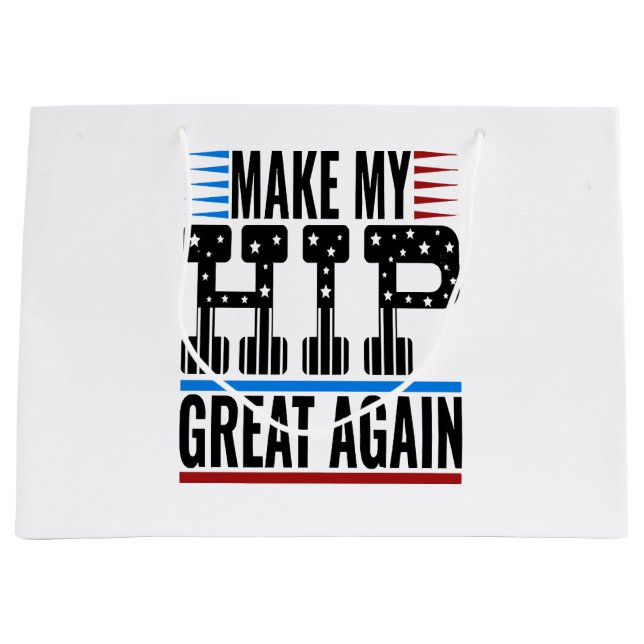 Grand Sac Cadeau Chirurgie de hanche (Devant)