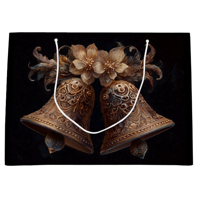 Grand Sac Cadeau Christmas Bells (Devant)