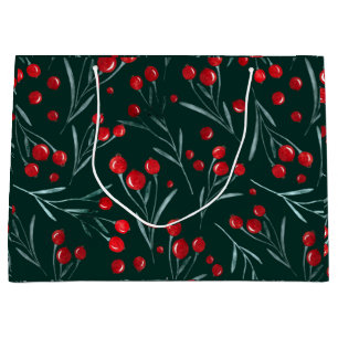 Grand Sac Cadeau Christmas Eve - emballage traditionnel de noël