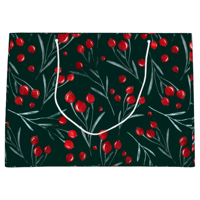 Grand Sac Cadeau Christmas Eve - emballage traditionnel de noël (Devant)