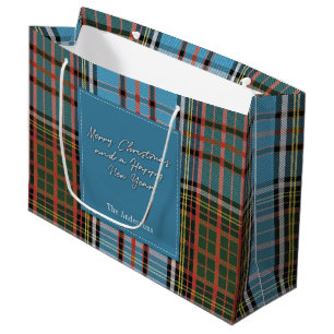 Grand Sac Cadeau Christmas Plaid Holidays Clan Anderson Tartan