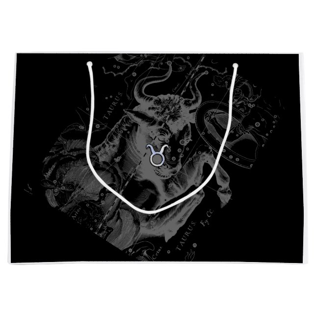 Grand Sac Cadeau Chrome Taurus Zodiac Connexion Hevelius Style (Devant)