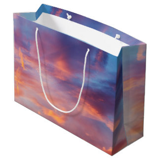 Grand Sac Cadeau ciel flirtant