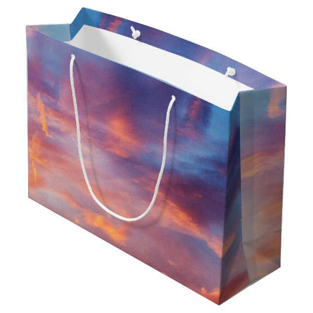 Grand Sac Cadeau ciel flirtant (Dos Angle)