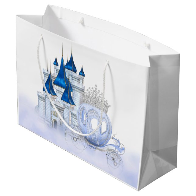Grand Sac Cadeau Cinderella Princess Girls Anniversaire (Dos Angle)